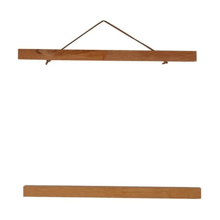 Ywlake Magnetic Poster Hanger 8x10 8x20 8x11 Poster Frame Wood Wooden Magnet Print Posters Dowel Scroll Hanger Hangers Hanging Kit for Walls Map Canvas Artwork Black, 8, 2 Packs